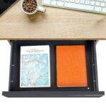 나무 책상 서랍 보관, 사무실 책상 아래 금속 슬라이드 서랍, DIY 확장 보관 공간 - 이미지 5