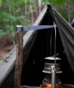 일본 오리지널 정품 경량 부시크래프트 캠핑 아웃도어 버닝 티타늄 브라켓 후크 - 이미지 3