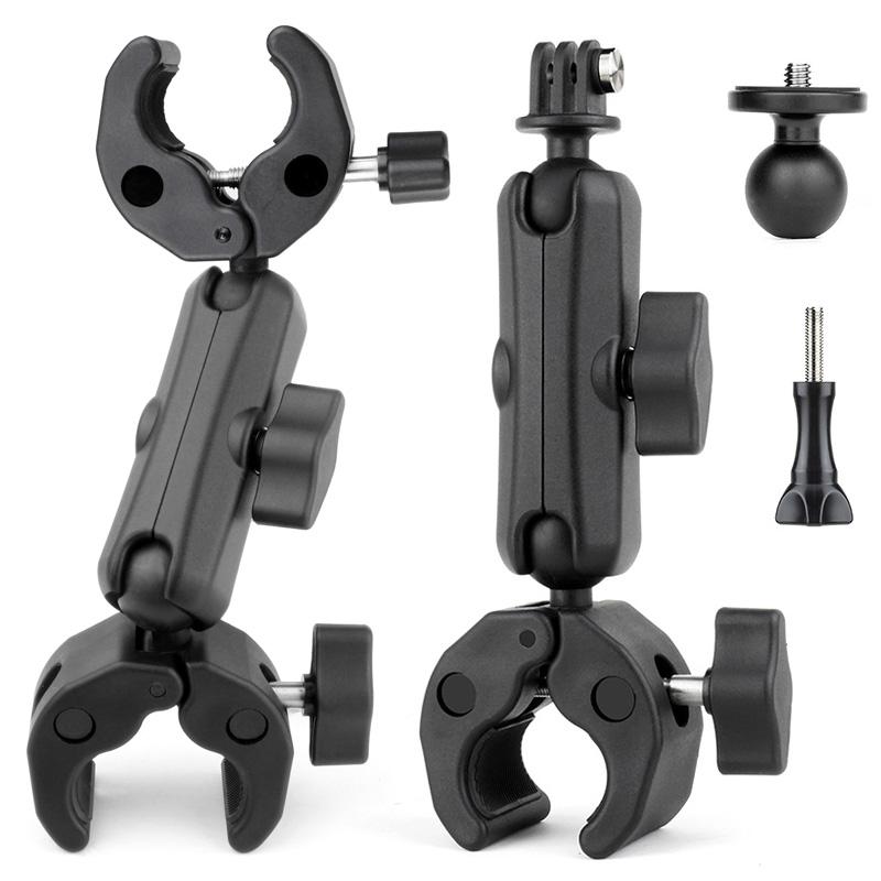 main_742543930176_0-1 GoPro DJI 스포츠 카메라 자전거 범용 크랩 클램프에 적합한 핸들바 클램프 모터사이클 라이딩 브라켓 - 이미지 1