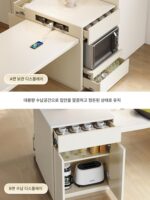 접이식 섬 식탁 통합 다기능 록 플레이트 섬 현대식 심플한 식탁 작은 아파트 고급 식탁 - 이미지 4