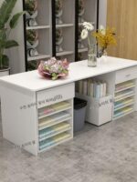 다기능 작업대 꽃꽂이 디스플레이 테이블 꽃집 풀아웃 백 꽃 테이블 수납 서랍 선물 가방 꽃 종이 테이블