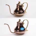 클리어런스 티아모 스테인리스 스틸 좁은 입구 냄비 손으로 끓인 커피 슬림 입구 냄비 드립 필터 주전자 온도계 포함 - 이미지 2