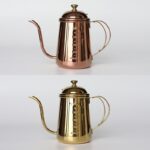 클리어런스 티아모 스테인리스 스틸 좁은 입구 냄비 손으로 끓인 커피 슬림 입구 냄비 드립 필터 주전자 온도계 포함 - 이미지 4