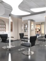 이발소 바닥형 양면 거울, 조명 포함, 미용실 단면 및 양면 전신 거울, 미용실 헤어커팅, 퍼머 및 염색 거울 - 이미지 2