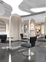 이발소 바닥형 양면 거울, 조명 포함, 미용실 단면 및 양면 전신 거울, 미용실 헤어커팅, 퍼머 및 염색 거울 - 이미지 5