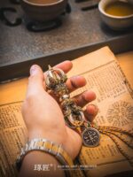 [금강심] 주오장 중국식 오리지널 휴대형 금강대형 탁상 장식 티베트 카르마 유봉 휴대형 조각