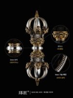 [금강심] 주오장 중국식 오리지널 휴대형 금강대형 탁상 장식 티베트 카르마 유봉 휴대형 조각 - 이미지 3