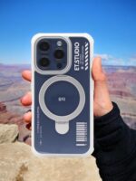 EUTA는 Apple 15promax 모바일 폰 케이스 2023 새로운 iPhone16Promax 단순 투명 고급 magesafe 자기 충전 보이지 않는 브래킷 낙하 방지 전체 가장자리 조수에 적합합니다. - 이미지 5