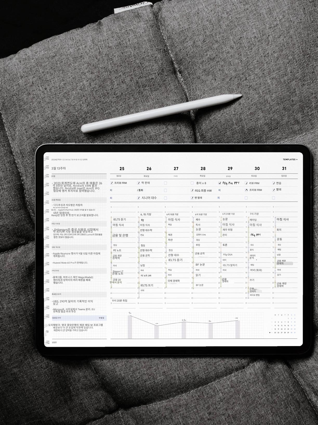 main_743662544097_0-1 올인원 초간단 비즈니스 일정 계획 노트지 패턴 아이패드 전자 핸드북 템플릿 배고픈 양 - 이미지 1