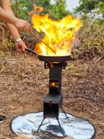 [비글파이어] 폴딩 로켓스토브 야외 캠핑 피크닉 나무스토브 휴대용 캠핑스토브 기화스토브 야외