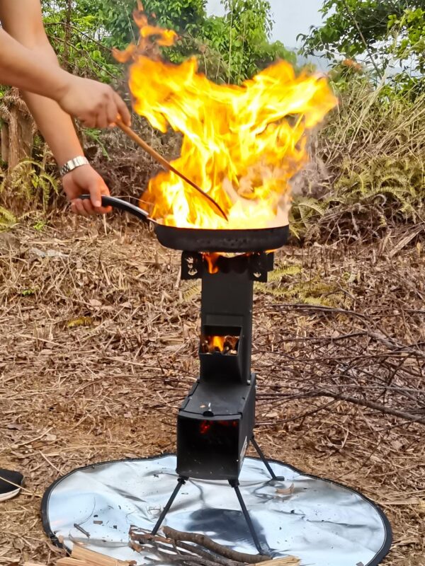 [비글파이어] 폴딩 로켓스토브 야외 캠핑 피크닉 나무스토브 휴대용 캠핑스토브 기화스토브 야외