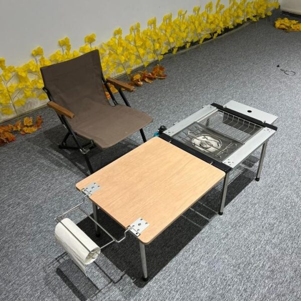 MICHSO234 유닛 야외 캠핑 프레임 테이블 가정용 텔레스코픽 다리 플랫 스노우 교체 경량 캠핑 장비