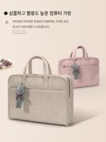 일본 STELU 심플 통근 휴대용 싱글 숄더 대각선 방지 낙하 충격 방지 Apple Lenovo Huawei Dell Xiaomi 노트북 가방 - 이미지 2