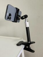 데스크탑 스탠드 텔레스코픽 모바일 폰 스탠드 리프팅 확장 텔레스코픽 막대 금속 강력 클립 자석 브래킷 레이지 스탠드 - 이미지 4