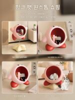 MSKA 만화 스타 커비 간식 보관 선반 바닥형 장식품 이사 선물 거실 침실 가정 장식 - 이미지 4