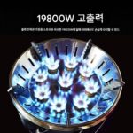 9헤드 아웃도어 스토브 등산팀 고출력 방풍 맹렬화재 야영 9스타 가스 스토브 가정용 조리기구 - 이미지 2