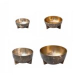 수입 알루미늄 레트로 오래된 새로운 중국 그릇 모양의 너트 트레이 장식품 모델 룸 금속 보관 장식품 - 이미지 2