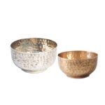 수입 알루미늄 레트로 오래된 새로운 중국 그릇 모양의 너트 트레이 장식품 모델 룸 금속 보관 장식품 - 이미지 5