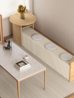 소형 아파트 커피 테이블 벤치 레이지 소파 스툴 골판지 스툴 다기능 로우 스툴 아코디언 종이 롱 벤치 다이닝 의자