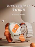 삼성 갤럭시 워치 6/5/프로 마그네틱 실리콘 스트랩 4/클래식/3액티브1/2 남녀용 신규 기어2/3 스마트 S3 스포츠 4 워치 체인 액세서리