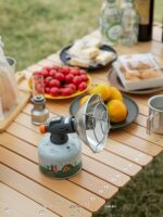 Shanzhiguest 야외 히터 충전식 데스크탑 휴대용 가스 캠핑 가열 장치 소형 태양열 히터 - 이미지 3