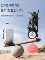 CHANVOL 전동 휠체어 경량 접이식 지능형 전자동 초경량 휴대용 소형 노인 특수 이동 차량 - 이미지 5