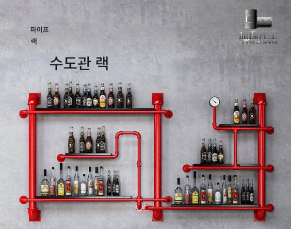 산업 스타일 장식용 벽걸이 선반 벽걸이 브라켓 벽걸이 벽 계층 파티션 철제 수도관 벽걸이 선반