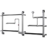 산업 스타일 장식용 벽걸이 선반 벽걸이 브라켓 벽걸이 벽 계층 파티션 철제 수도관 벽걸이 선반 - 이미지 5