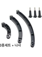 GoPro 스포츠 카메라 DJI 헬멧 전면 촬영 확장 암 구부러진 폴 Xiaoyi 솔리드 헬멧 더블 헤드 브라켓 셀카 스틱 - 이미지 5