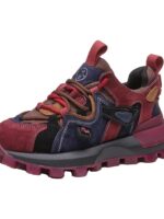 인기 두꺼운 밑창 컬러블록 레트로 와플 Gump 슈즈 여성용 2024년 가을 신상품 슬림 대드 슈즈 캐주얼 스포츠 슈즈 - 이미지 5