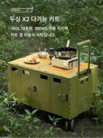 LUINGBOX 캠핑 박스 야외 캠핑카 쇼핑카트 접이식 대형 카트 핸드카트 피크닉 소형 트레일러 - 이미지 2