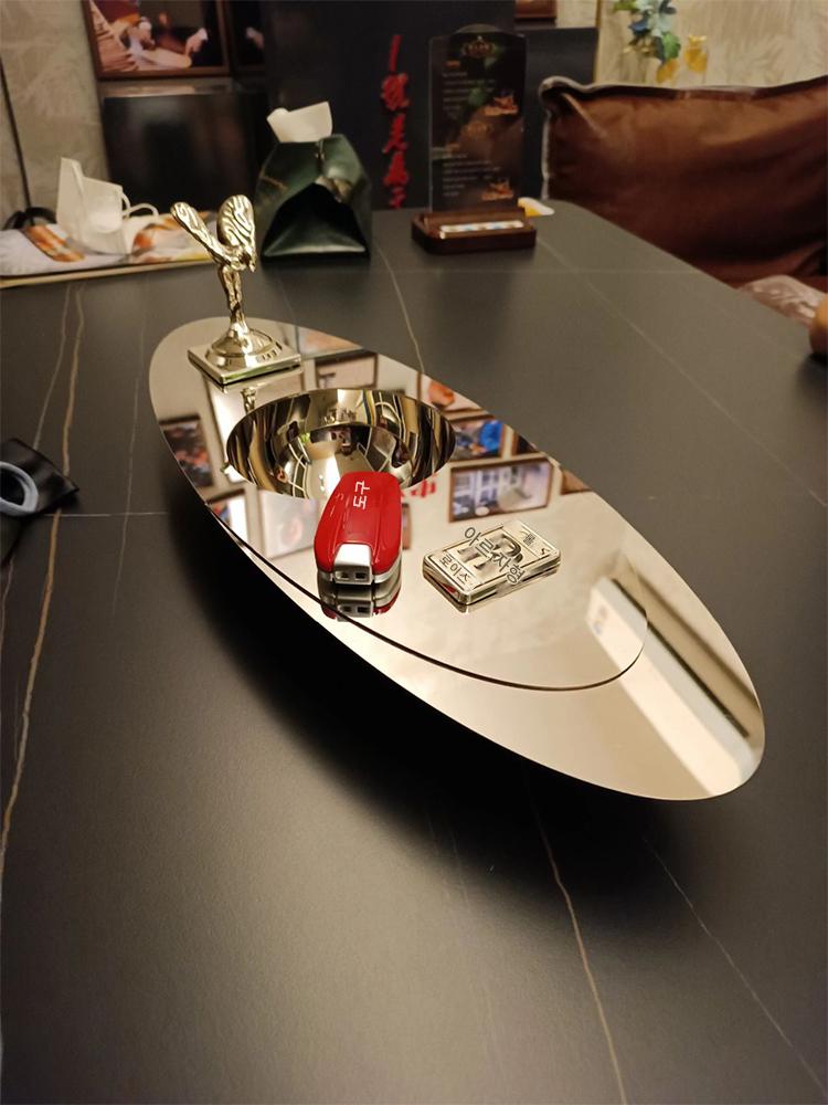 main_746047143569_0-2 대통령의 로얄 초호화 롤스로이스 스테인리스 스틸 장식용 시가 재떨이 보관 트레이 트렌디한 장식 장식품 - 이미지 1