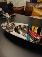 대통령의 로얄 초호화 롤스로이스 스테인리스 스틸 장식용 시가 재떨이 보관 트레이 트렌디한 장식 장식품 - 이미지 5