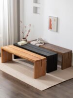 노르딕 솔리드 우드 롱 벤치 체리 컬러 나무 벤치 홈 월넛 벤치 애쉬 블랙 나무 벤치 나무 벤치