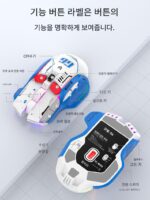 Silver Fox G6 기계식 게임 마우스 무선 블루투스 게임 다기능 유선 홈 무소음 컴퓨터 노트북 - 이미지 2