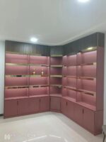 맞춤형 편의점 담배 및 와인 캐비닛 조합 캐비닛 도어 바가 있는 뒷쪽 캐비닛 책장 유리 캐비닛 벽 캐비닛 수제 디스플레이 캐비닛 - 이미지 3