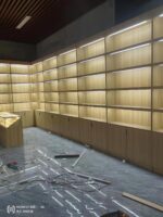 맞춤형 편의점 담배 및 와인 캐비닛 조합 캐비닛 도어 바가 있는 뒷쪽 캐비닛 책장 유리 캐비닛 벽 캐비닛 수제 디스플레이 캐비닛 - 이미지 5