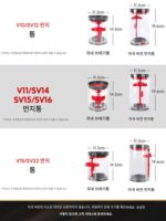 다이슨 진공 청소기 V10V11 먼지통 V7V8V15V12슬림 액세서리 배럴 커버 씰 어댑터 - 이미지 3