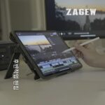 Zagew iPad Pro/Air 11/13(M4) Apple Tablet PC Rabbit Cage 핸드헬드 브라켓 보호 케이스 배터리 수명 연장 키트 영상 전송 모니터링 확장 도크 전원 공급 장치 숄더 스트랩 자동차 마운트 - 이미지 2