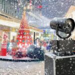 4000W 제설기 쇼핑몰 크리스마스 제설기 경치 좋은 지역 야외 제설기 슈팅 제설기 인공 제설기