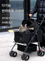개와 고양이를 위한 반려동물 유모차 정리 세일 대형 및 소형견 야외 여행용 반려동물 유모차 가볍고 접이식 - 이미지 4