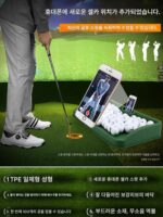 PGM 골프 티 박스 소프트 고무 티 트레이 대용량 골프 드라이빙 레인지 용품 히팅 매트 볼 박스 - 이미지 3