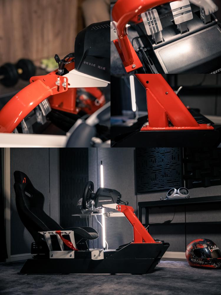 main_748812610049_0-1 AZRACING 모듈형 CS-Pro 시뮬레이션 레이싱 조종석 브라켓 시트/파나텍/스피드 모터사이클/MOZA - 이미지 1