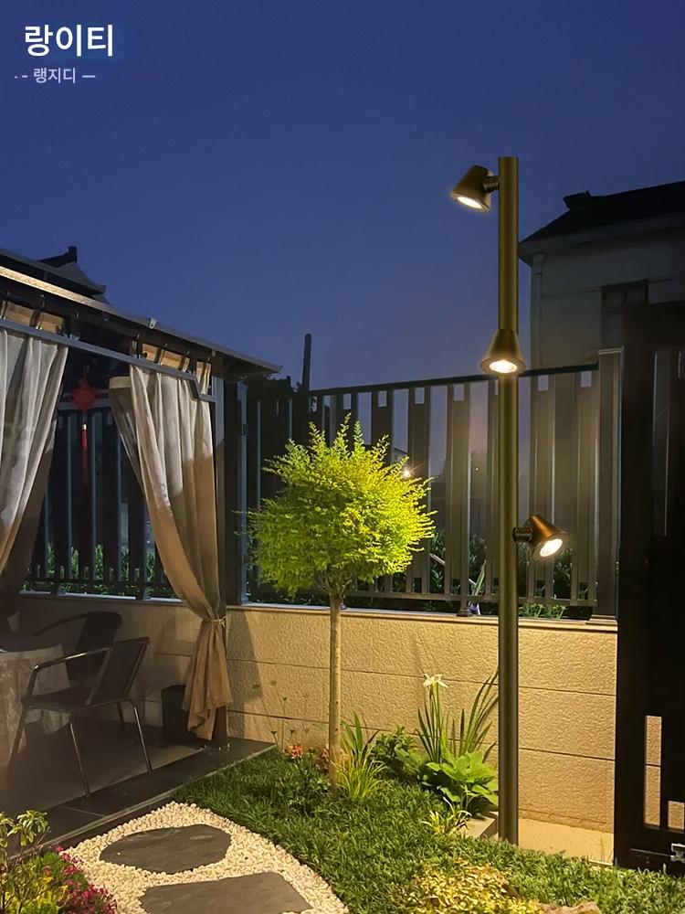 main_748881767460_0-1 전원 공급 장치가 있는 태양광 야외 정원 조명, 회전식 공원 잔디 조명, 야외 테라스 조명, 정원 조경 조명 - 이미지 1