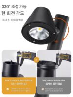 전원 공급 장치가 있는 태양광 야외 정원 조명, 회전식 공원 잔디 조명, 야외 테라스 조명, 정원 조경 조명 - 이미지 4