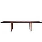 와비사비 스타일 통나무 식탁 홈 디자이너 모델 룸 거실 단단한 나무 책상 직사각형 개성 책상 - 이미지 5