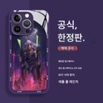 만화 EVA Apple 16Promax 모바일 폰 케이스 iPhone15pro 유리 낙하 방지 보호 커버 14plus 렌즈 올인클루시브 12 남성용 크리에이티브 만화 11 Unit-01 하이엔드 13 - 이미지 4