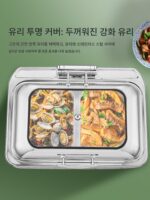 고급 스테인리스 스틸 뷔페 스토브 전기 가열 유압 뷔페 스토브 아침 식사 단열 스토브 시각적 상업용 호텔 식기 - 이미지 2
