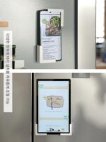 주방 자석 휴대폰 태블릿 홀더 냉장고 자석 다목적 랙 크리에이티브 자석 배치 랙 - 이미지 3