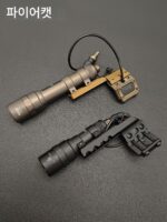 M300B/M600B 전술 손전등 LED 강력한 조명 손전등 라이트 랫 테일 스위치 확장 브래킷 조합 - 이미지 5